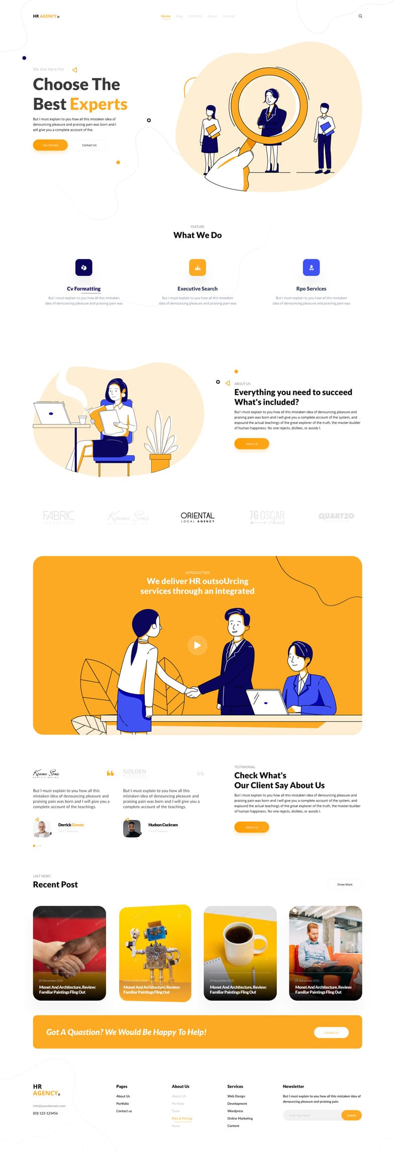 HR Agency website preview